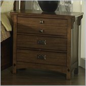 Somerton Craftsman Nightstand in Warm Brown 