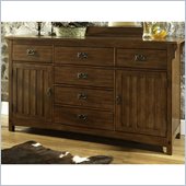 Somerton Craftsman Dresser in Warm Brown 