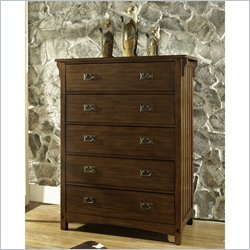 Somerton Craftsman 5 Drawer Chest in Warm Blonde Finish