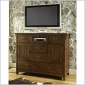 Somerton Craftsman 6 Drawer Mule Chest in Warm Brown Finish