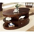 ADD TO YOUR SET: Somerton Montecito Oval Cocktail Table in Warm Brown