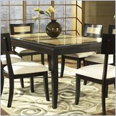 Somerton Insignia Leg Dining Table in Maple and Merlot Finish