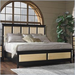 Somerton Insignia Panel Bed in Maple and Merlot Finish