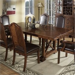 Somerton Barrington Trestle Dining Table in Pecan