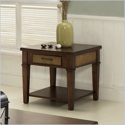 Somerton Mesa End Table in Medium Brown
