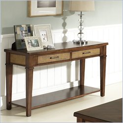 Somerton Mesa Sofa Table in Medium Brown