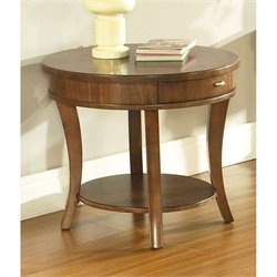 Somerton Gatsby End Table in Medium Brown