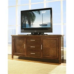 Somerton Gatsby TV Console in Medium Brown