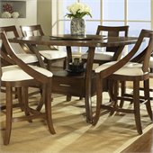 Somerton Gatsby Counter Height Table in Medium Brown