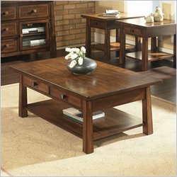 Somerton Dakota Cocktail Table in Rich Brown