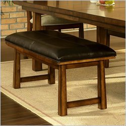 Somerton Dakota Bench in Rich Brown