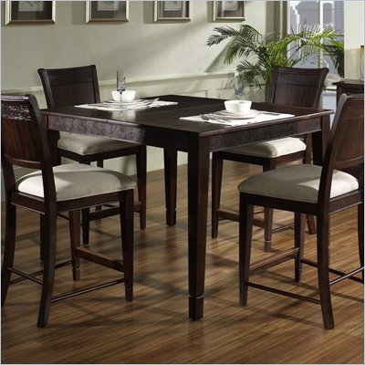 Somerton Brazilia Counter Height Gathering Table in Dark Brown Finish