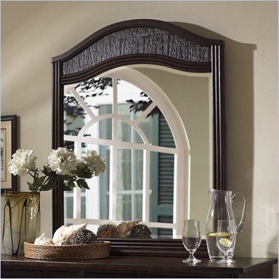 Somerton Brazilia Colonial Coastal Mirror in Dark Brown