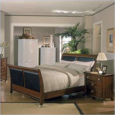 Sleigh  Bedroom Furniture on Somerton Caress Upholstered Sleigh Bed 3 Piece Bedroom Set In Deep