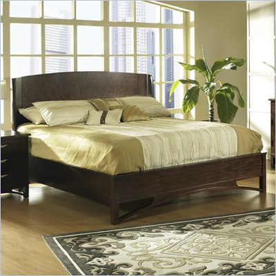 Somerton Cirque Panel Bed in Merlot Finish