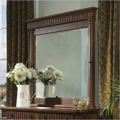 Somerton Covington Mirror in Cocoa Brown