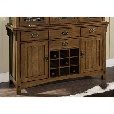 Somerton Craftsman Buffet in Warm Brown 