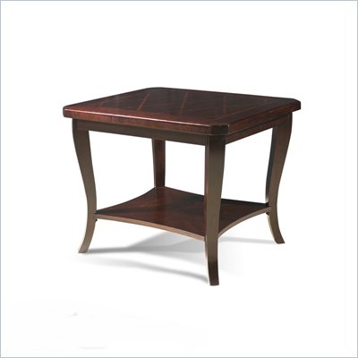 Somerton Crossroads End Table in Deep Burnished Brown