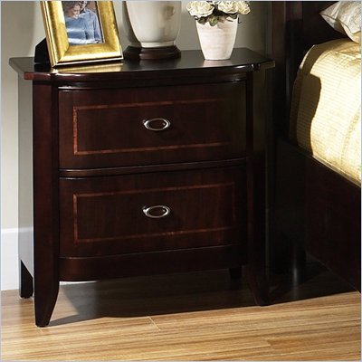 Somerton Crossroads 2 Drawer Night Stand in Deep Burnished Brown