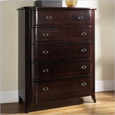 Somerton Crossroads 5 Drawer Chest in Deep Burnished Brown Finish