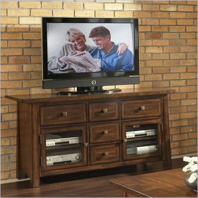 Somerton Dakota TV Console in Rich Brown