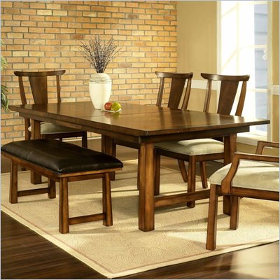 Somerton Dakota Dining Table in Rich Brown