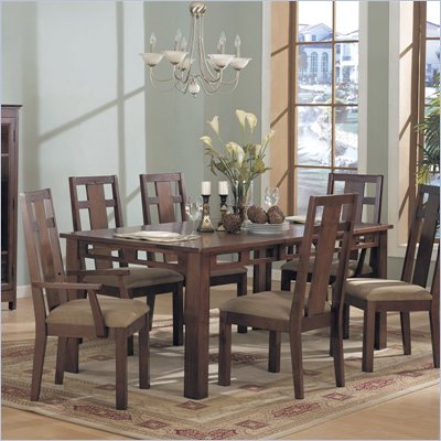 Somerton Enchantment 7 Piece Dining Set in Rich Cappuccino
