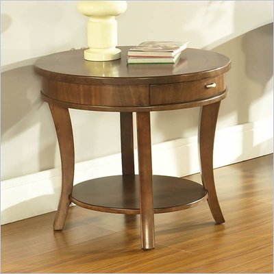 Somerton Gatsby End Table in Medium Brown