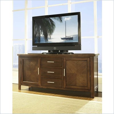 Somerton Gatsby TV Console in Medium Brown