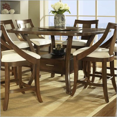 Somerton Gatsby Counter Height Table in Medium Brown