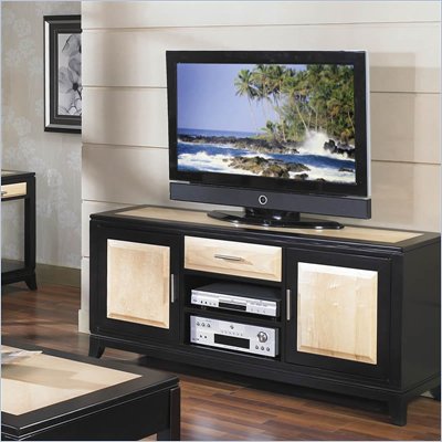 Somerton Insignia TV Console in Maple and Merlot Finish