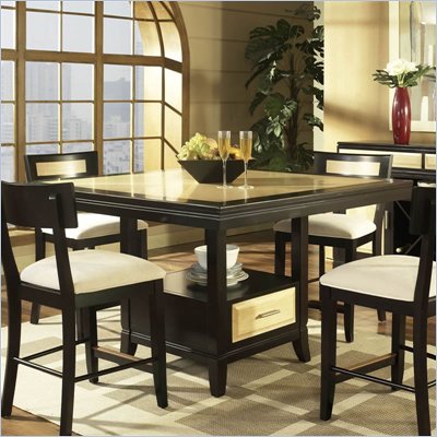 Somerton Insignia Counter Height Table in Maple and Merlot Finish