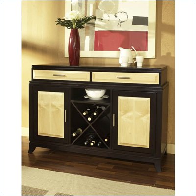 Somerton Insignia Server in Maple and Merlot Finish