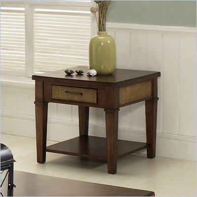 Somerton Mesa End Table in Medium Brown