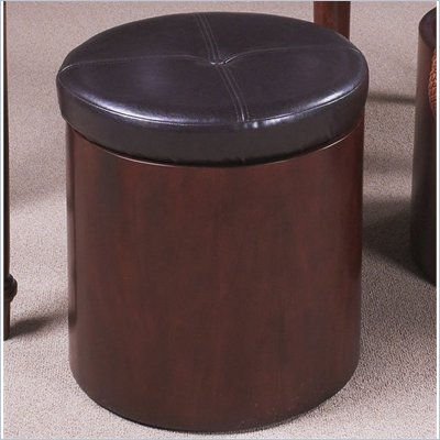 Somerton Morgan Storage Ottoman in Deep Brown
