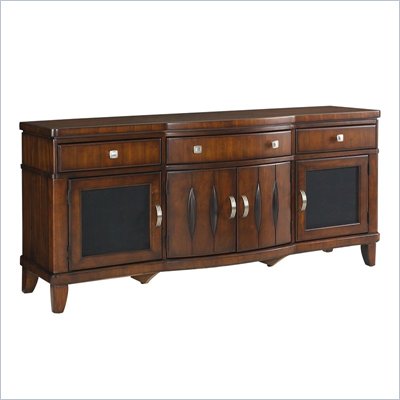 Somerton Rhythm Entertainment Center in Burnished Rum Finish
