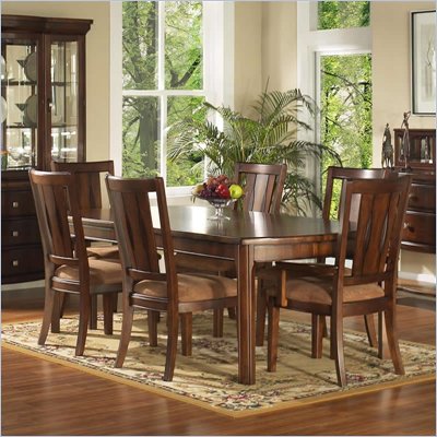 Somerton Rhythm 5 Piece Dining Set in Burnished Rum Finish