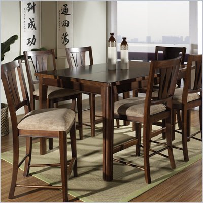 Somerton Rhythm Gathering Table 5 Piece Bar Set in Burnished Rum Finishe