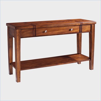 Somerton Runway Contemporary Sofa Table in Warm Brown