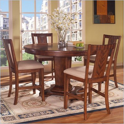 Somerton Runway Contemporary Gathering Table 5 Piece Pub Set