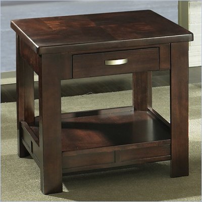 Somerton Serenity End Table in Burgundy