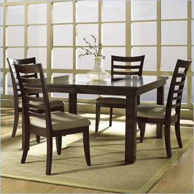 Somerton Serenity 5 Piece Dining Set in Burgundy
