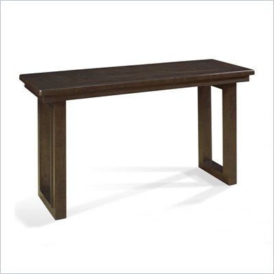 Somerton Shadow Ridge Modern Sofa Table in Chocolate
