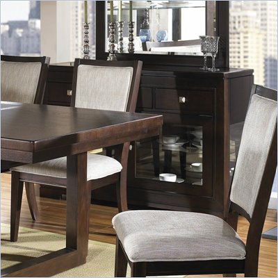 Somerton Shadow Ridge Modern Buffet Side Server in Chocolate