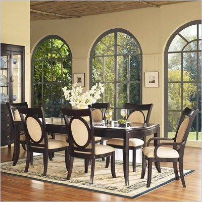 Glass  Dining Table Sets on Rectangular Glass Top Table 7 Piece Dining Set   138 64 33 Pkg2