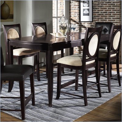 Somerton Signature Rectangular Counter Height Dining Table in Mocha Finish