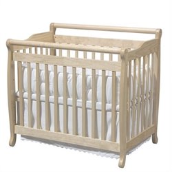 DaVinci Emily Mini 2-in-1 Convertible Baby Crib in Natural