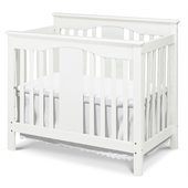 DaVinci Annabelle Mini 2-in-1 Convertible Wood Baby Crib in White