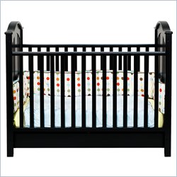 DaVinci Roxanne 3-in-1 Convertible Wood Baby Crib in Ebony Finish