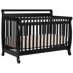 DaVinci Emily 4-in-1 Convertible Wood Baby Crib in Ebony
